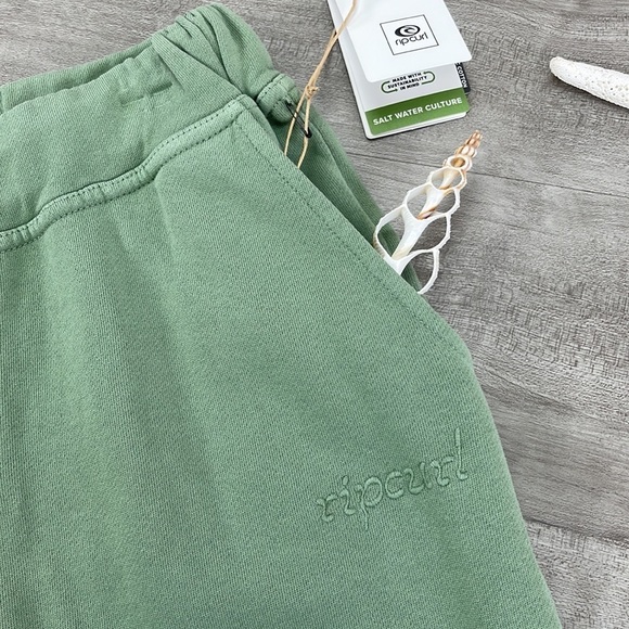 🔆RIP CURL🔆ORGANIC FLEECE JOGGERS SWEATPANTS - Picture 9 of 11